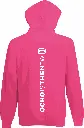 Hoodie volwassenen HotPink - JH001 - achterkant bedrukt.webp