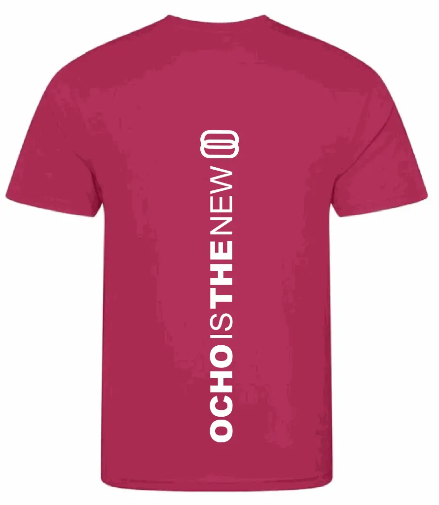 T-shirt hotpink - kids - achterkant bedrukt.webp
