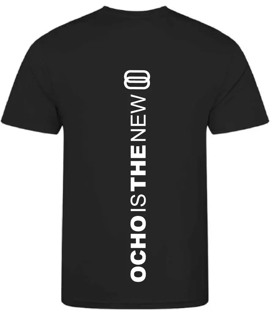 T-shirt zwart - kids - achterkant bedrukt.webp