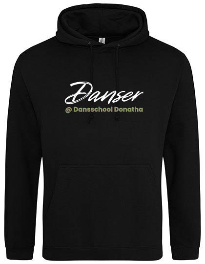  Hoodie 'Danser'- Donatha - Volwassenen - Zwart