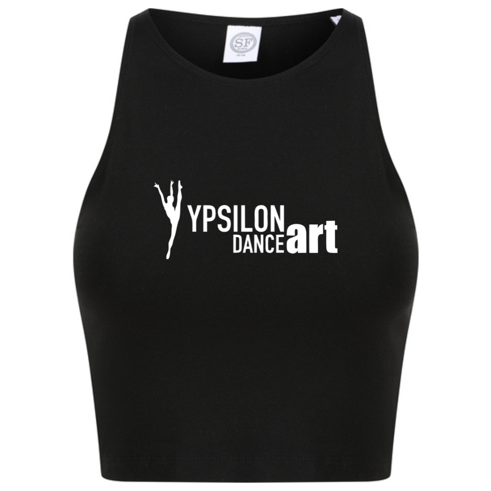 Crop top - Ypsilon - Volwassenen - Zwart