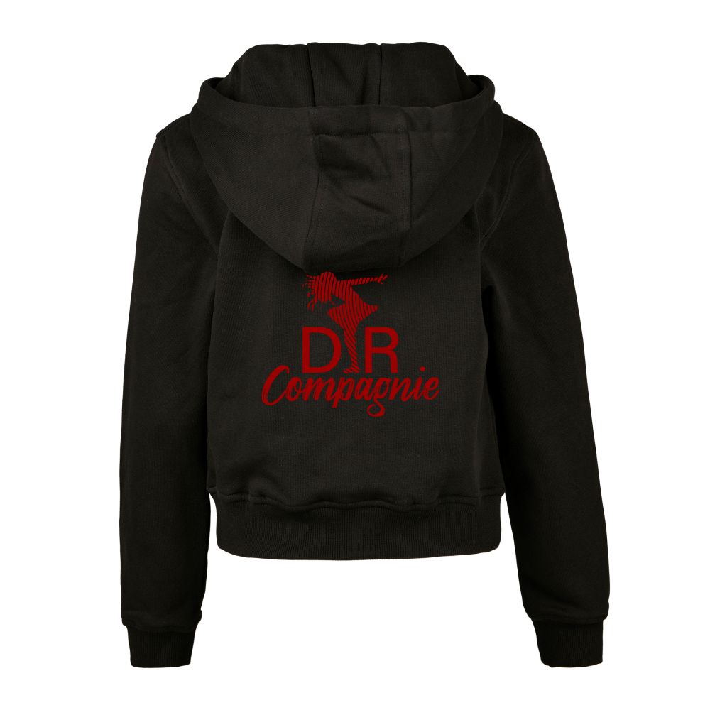 Cropped Hoodie - DR Compagnie - Kids - Zwart