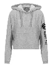 Cropped Hoodie - Body Fit - Dames - Grijs