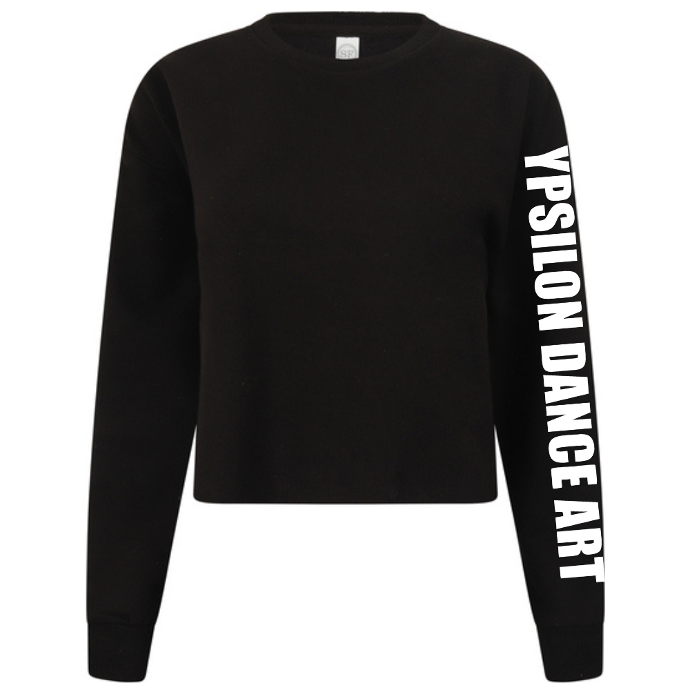 Cropped Sweater - Ypsilon - Volwassenen - Zwart