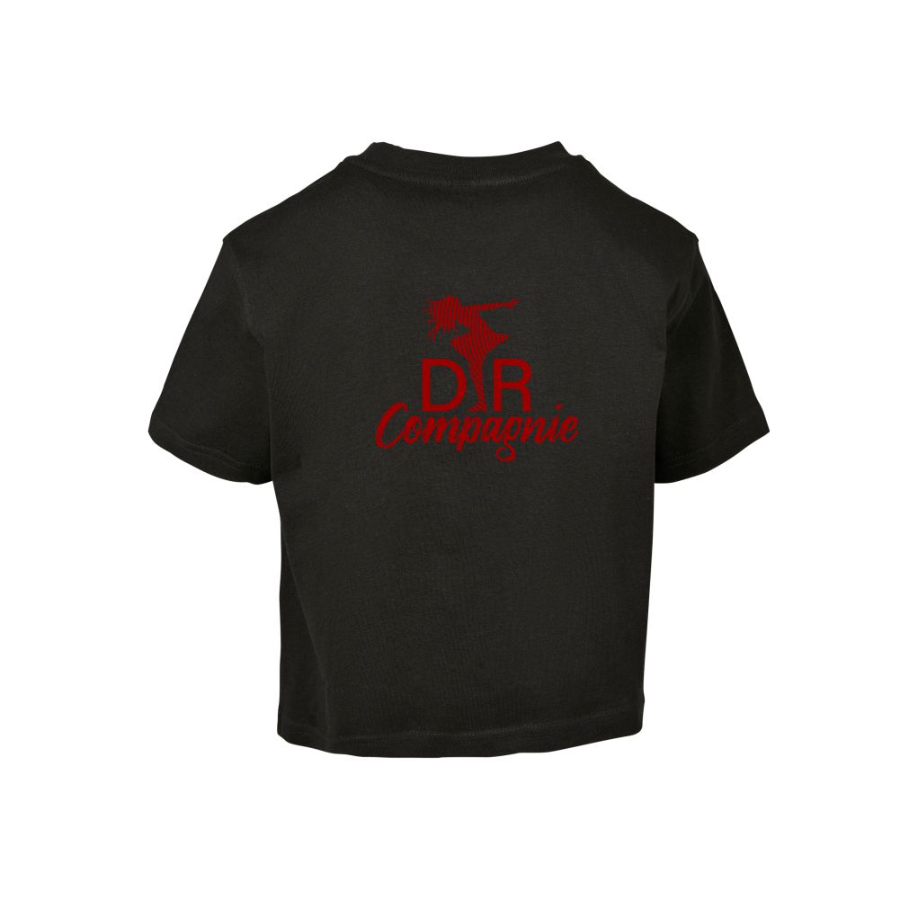 Cropped T-shirt - DR Compagnie - Kids - Zwart