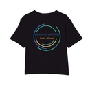 Cropped T'shirt - eMotion - Kids - Zwart