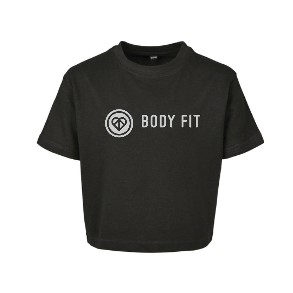 Cropped T-shirt  Body Fit - Kids - Zwart