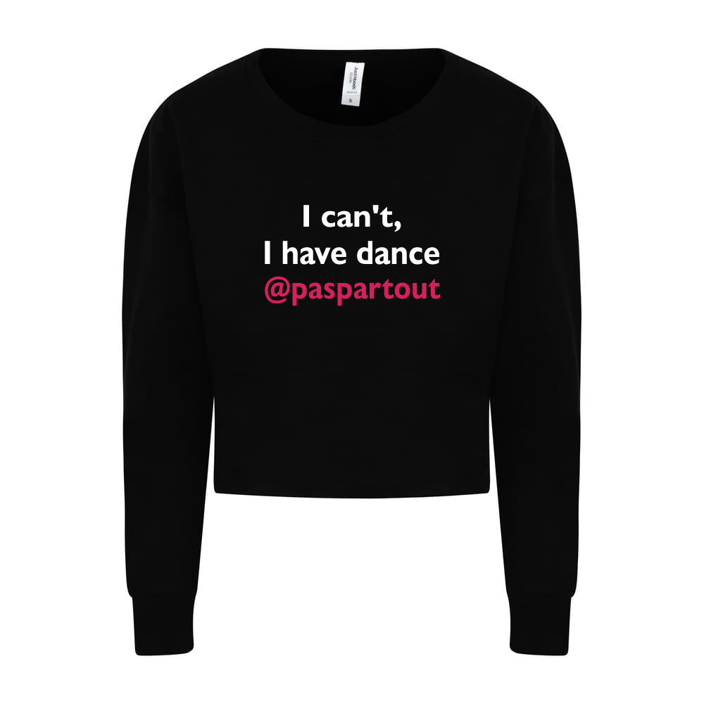 Cropped sweater - Pas Partout - Dames - Zwart
