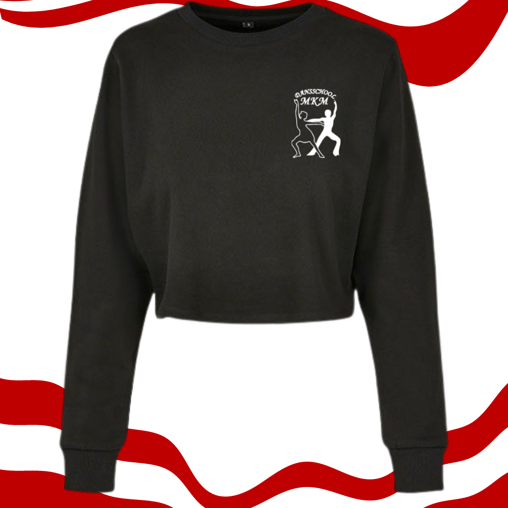 Cropped Sweater- MKM - Volwassenen - Zwart