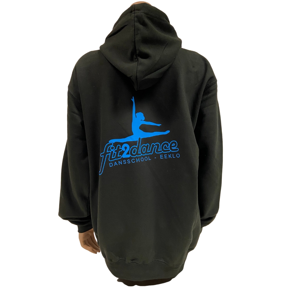 Hoodie - Fit2Dance - Kids - Zwart  