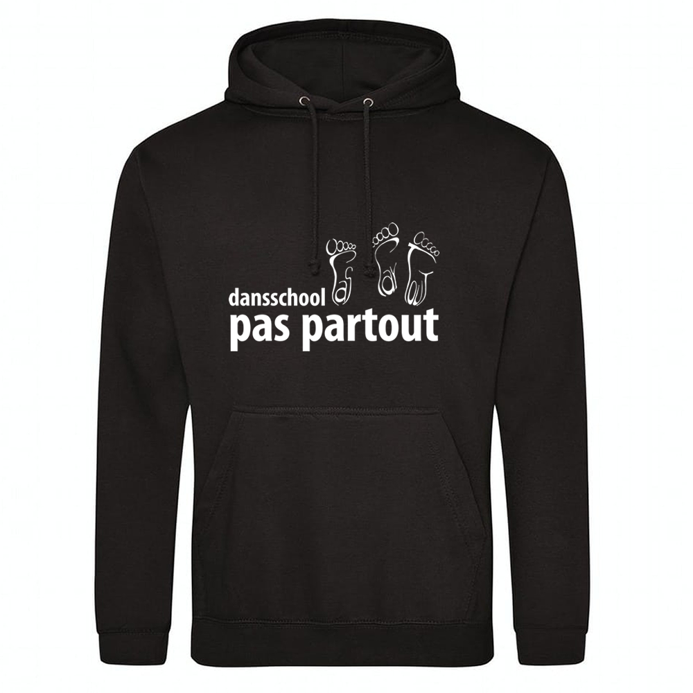 Hoodie - Pas Partout - Volwassenen - Zwart