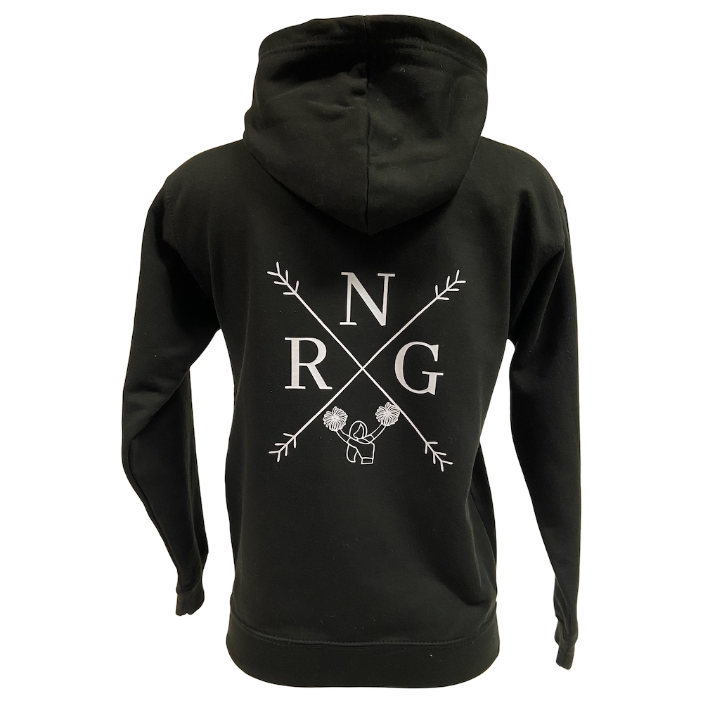 Hoodie - Fit2Dance - NRG Cheerleaders - Volwassenen - Zwart 