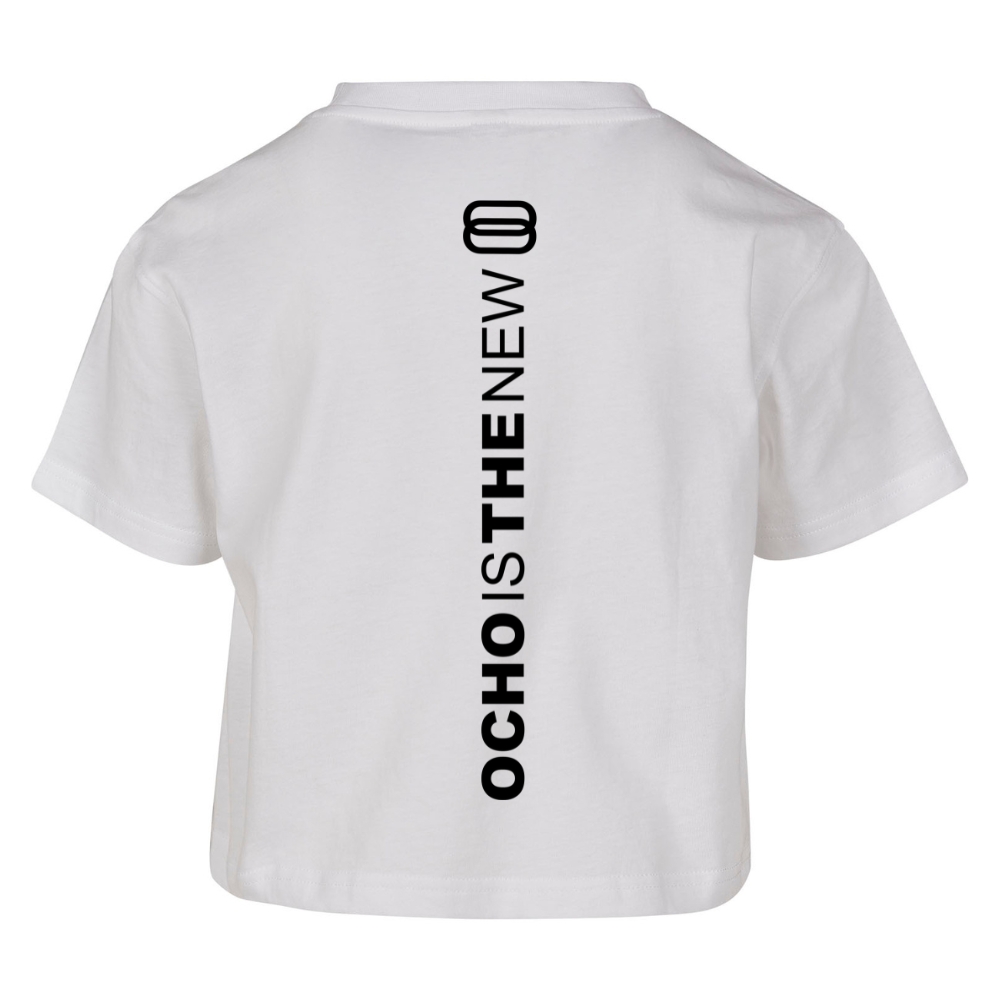 Cropped T-shirt - Ocho - Meisjes - Wit