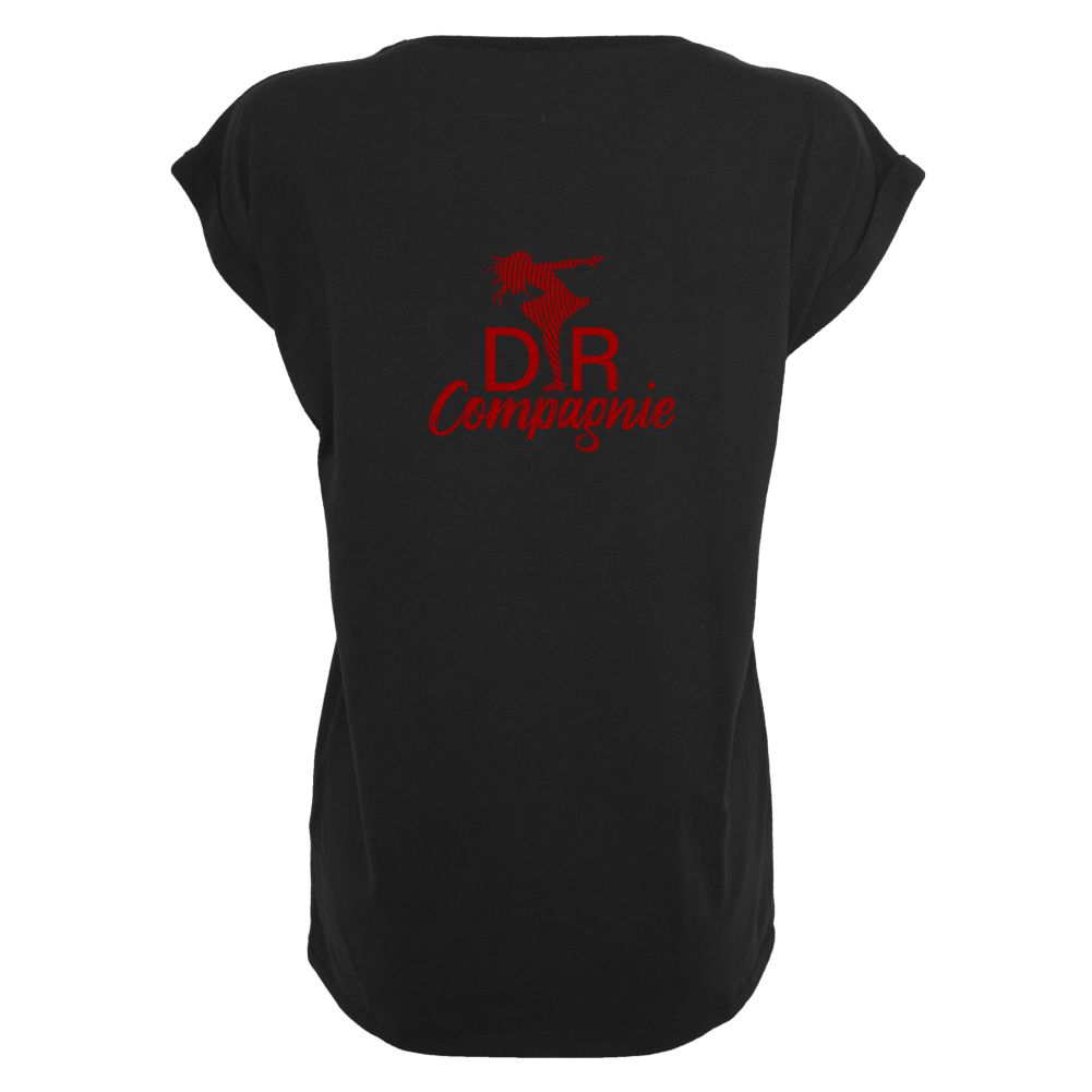 Losse T-shirt - DR Compagnie - Dames - Zwart