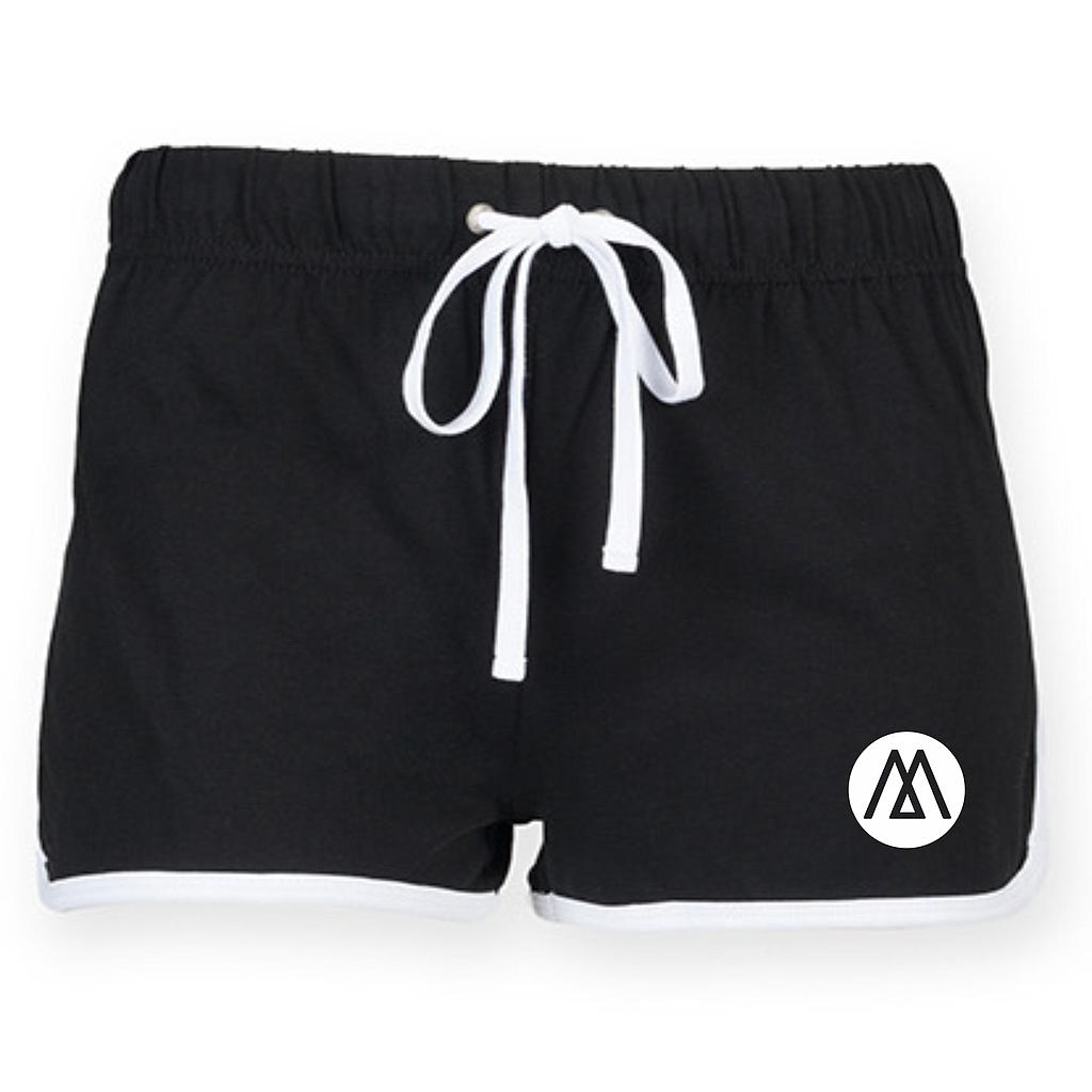Retro shortje - Movimento - Dames - Zwart/Wit