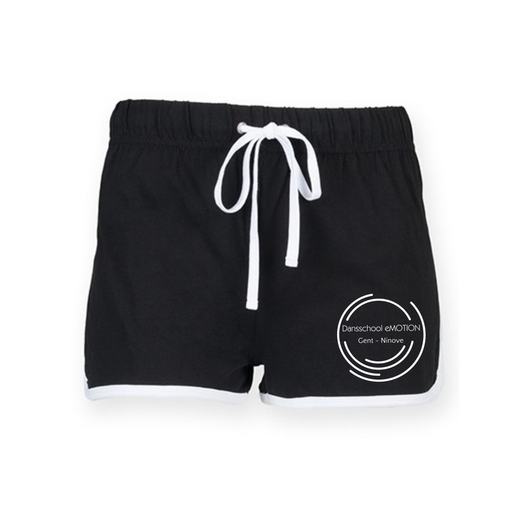 Retro shortje - eMotion - Dames - Zwart/Wit