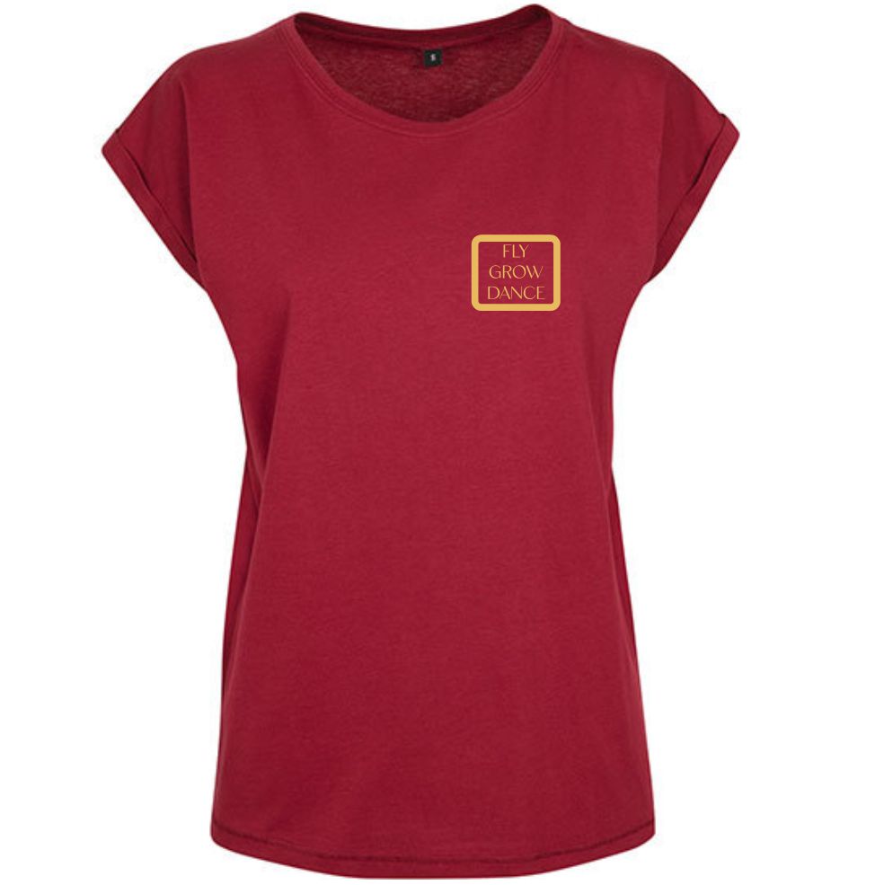 Losse T-shirt - BodEmotion - Dames - Bordeaux