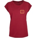 Losse T-shirt - BodEmotion - Dames - Bordeaux