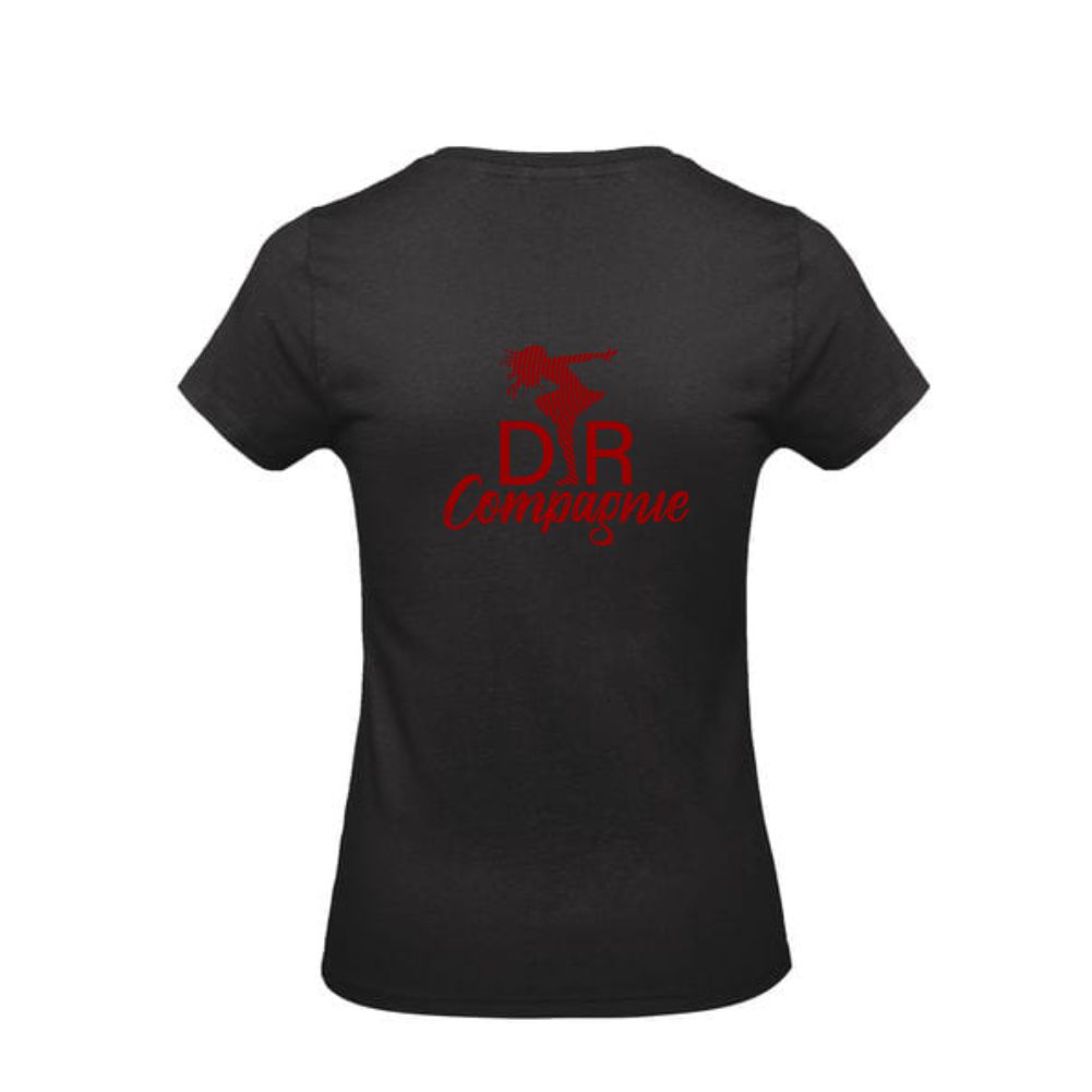 T-shirt - DR Compagnie - Dames - Zwart