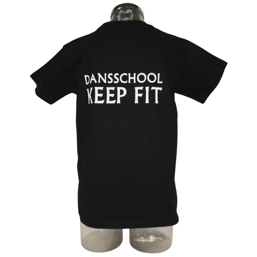 T-shirt - Keep Fit - Jongens - Zwart