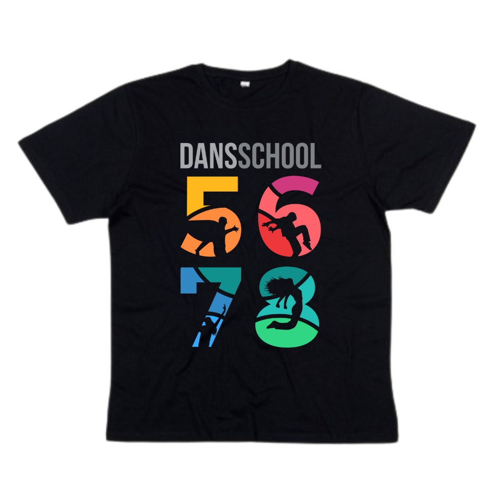 T-shirt - 5678 - Volwassenen - Kleurige bedrukking