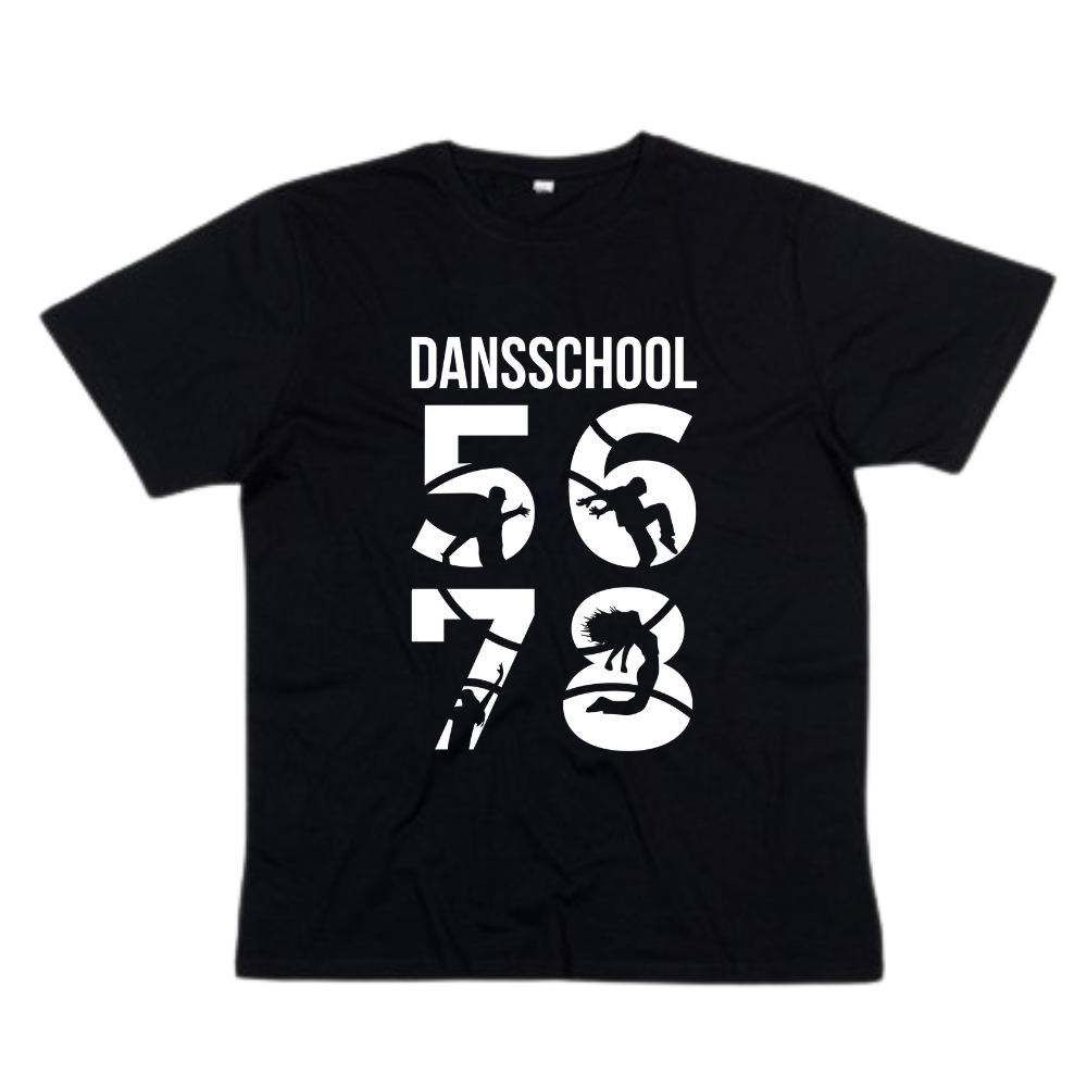 T-shirt - 5678 - Volwassenen - Witte bedrukking