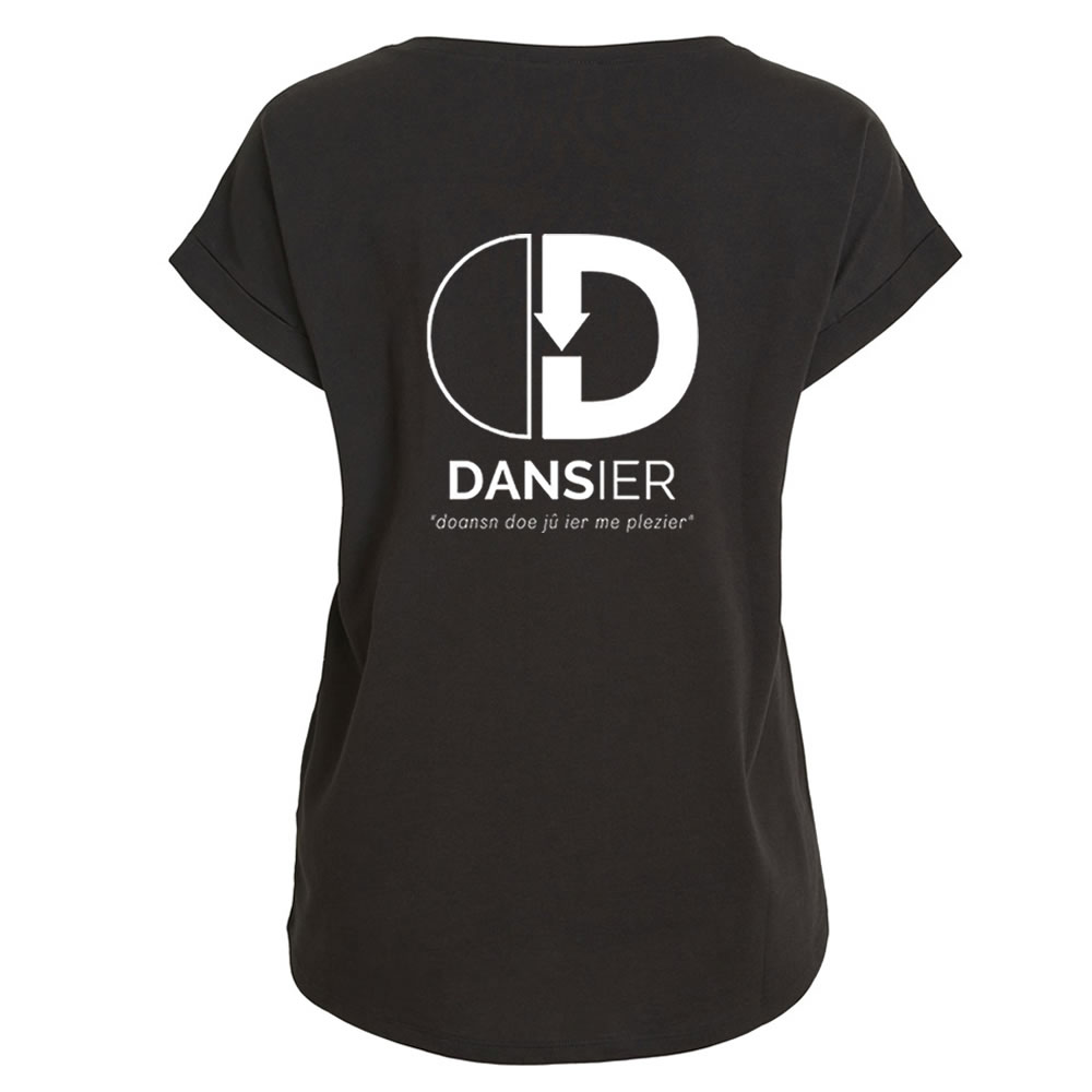 Losse T-shirt - Dansier - Dames - Zwart