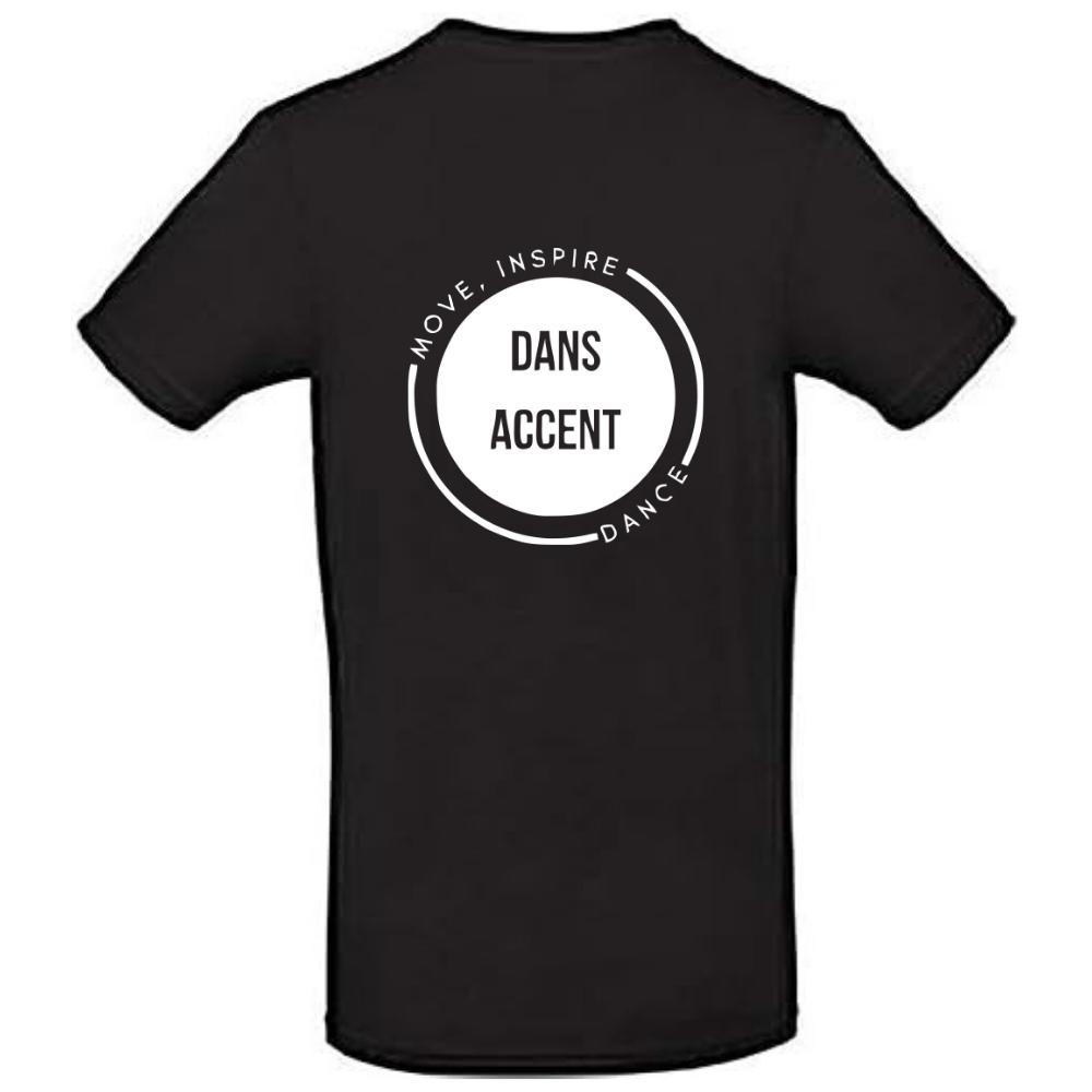 T-shirt - Dansaccent - Volwassenen - Zwart