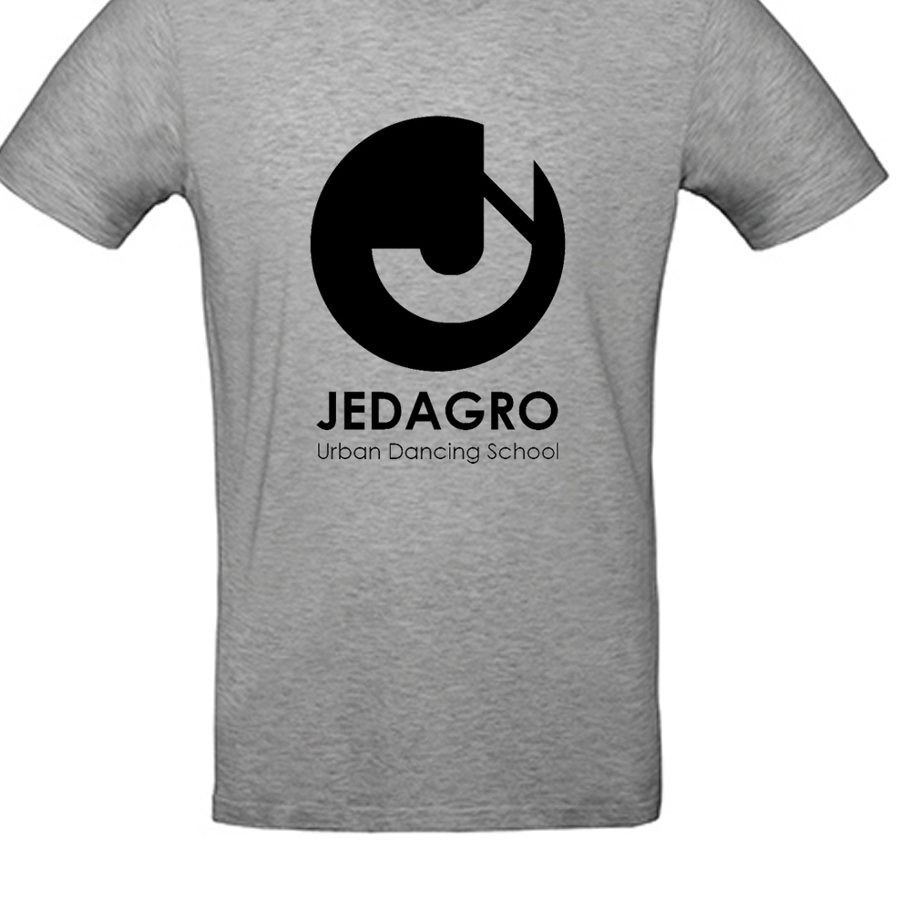 T-shirt - Jedagro - Volwassenen - Grijs