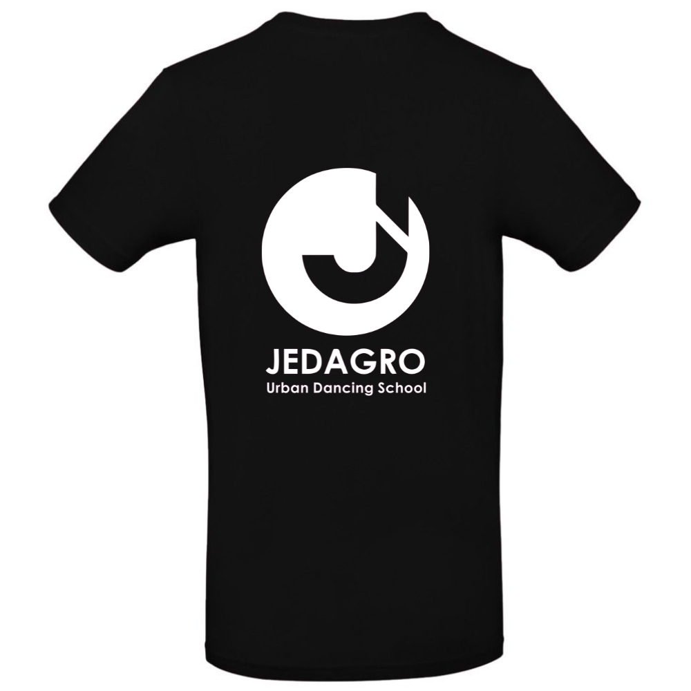Jedagro - T-shirt - Volwassenen - Zwart