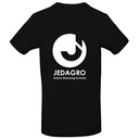 T-shirt - Jedagro - Volwassenen - Zwart