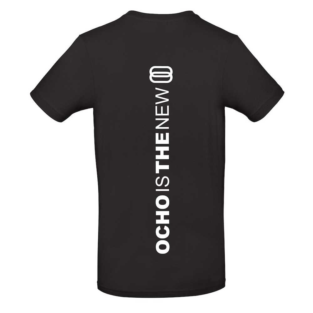T-shirt - Ocho - Volwassenen - Zwart