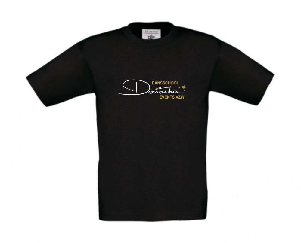 T-shirt - Donatha - Kids - Zwart