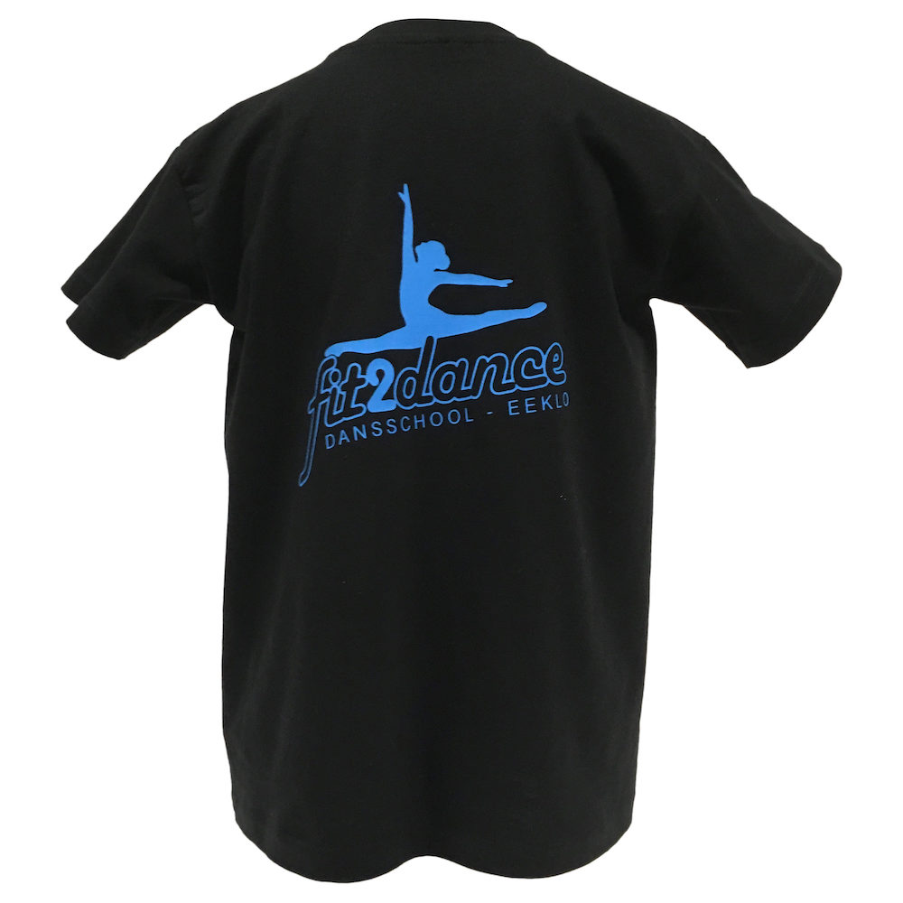 T-shirt - Fit2Dance - Kids - Zwart
