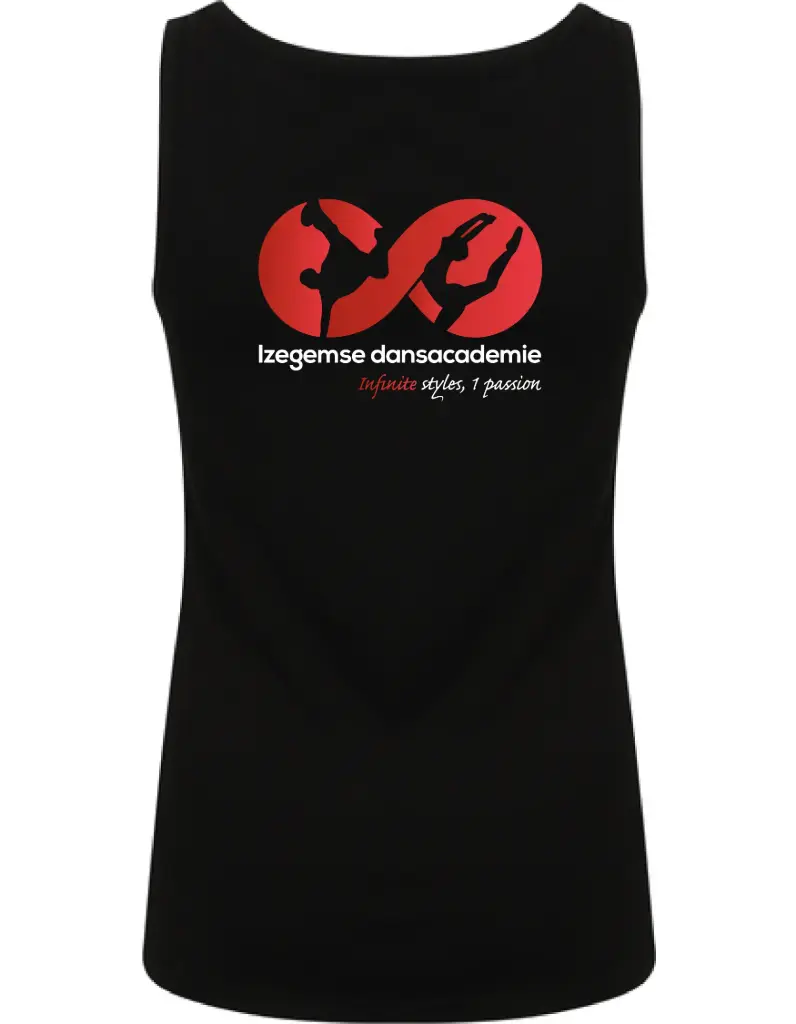 Topje - Izegemse Dansacademie - Dames - Zwart