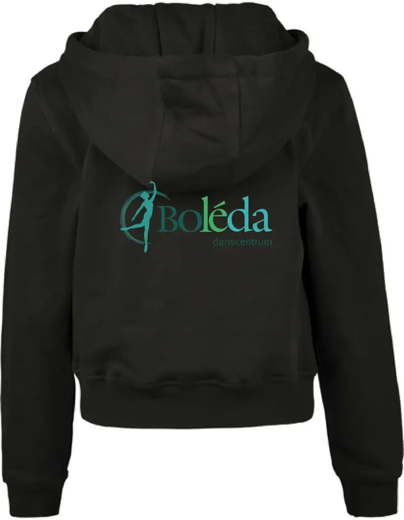 Cropped Hoodie - Boleda - Kids - Zwart