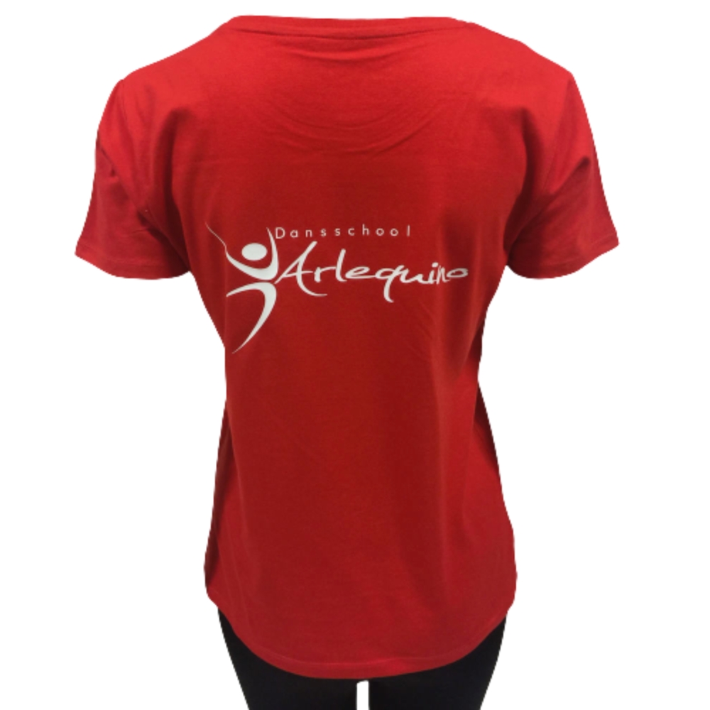 T-shirt - Arlequino - Dames - Rood