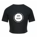 Crop top - Dansaccent - Dames - Zwart