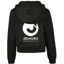 Cropped Hoodie - Jedagro - Kids - Zwart