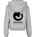 Cropped Hoodie - Jedagro - Kids - Grijs