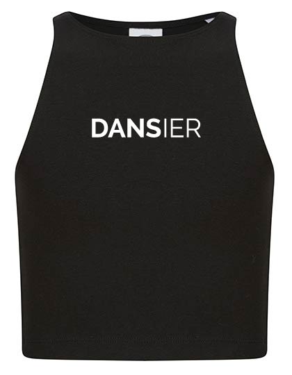 Crop Top - Dansier - Volwassenen - Zwart