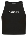 Crop Top - Dansier - Volwassenen - Zwart