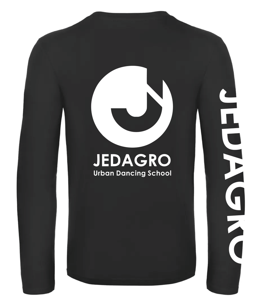 Jedagro - Longsleeve - Volwassenen - Zwart
