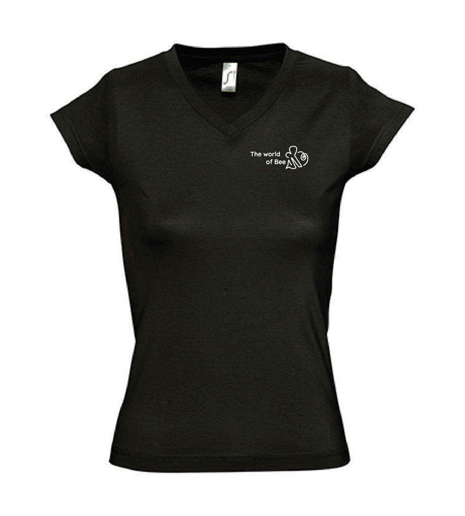 T-shirt - The World Of Bee - Dames - Zwart