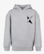 Volwassenen - Hoodie - K!dans - Licht grijs met zwarte bedrukking