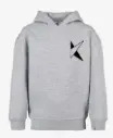 Volwassenen - Hoodie - K!dans - Licht grijs met zwarte bedrukking