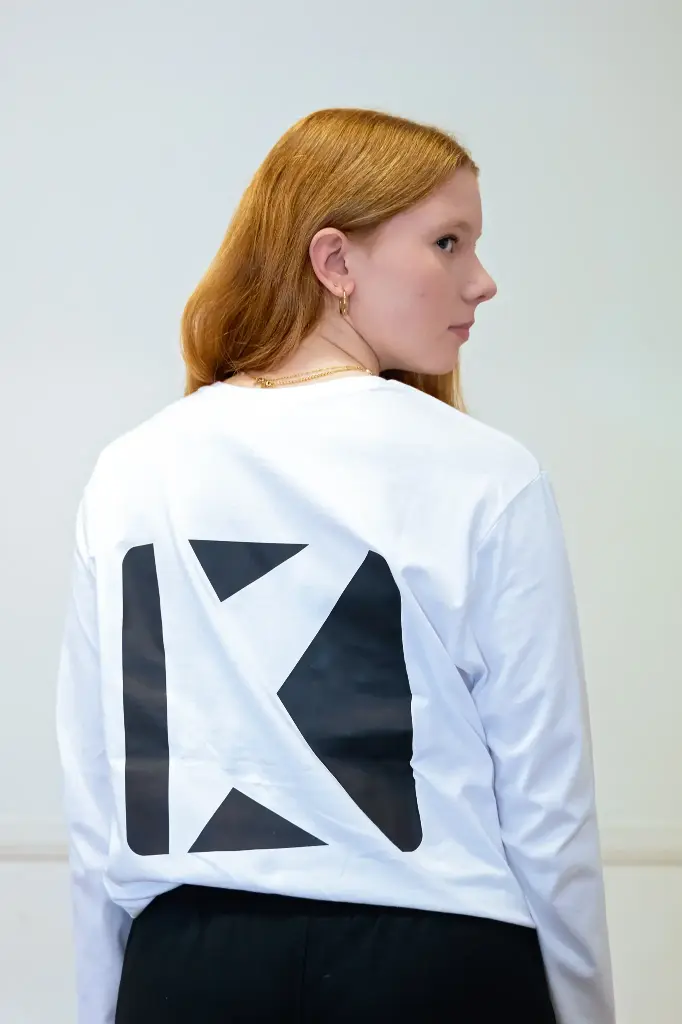 Volwassenen - T-shirt lange mouw - K!dans - Wit