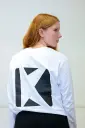 Volwassenen - T-shirt lange mouw - K!dans - Wit