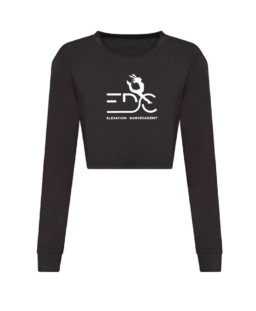 Cropped T-shirt LM - EDC - Volwassenen - Zwart