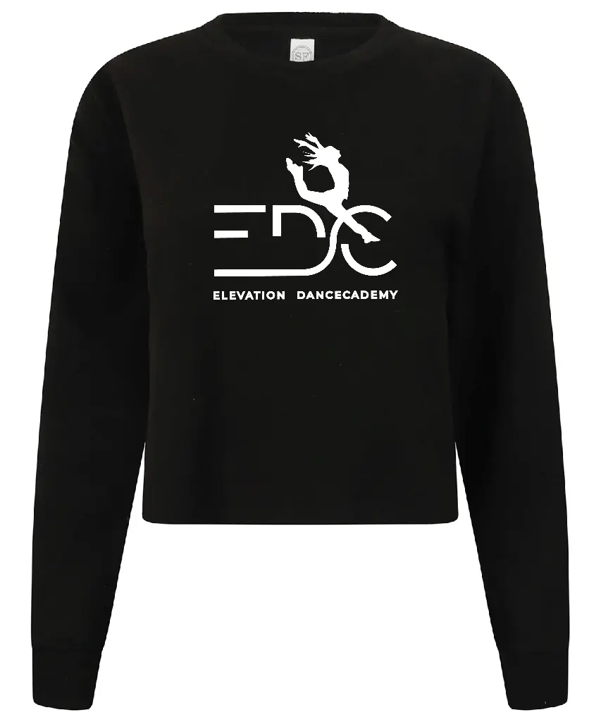 Cropped sweater - EDC - Volwassenen - Zwart